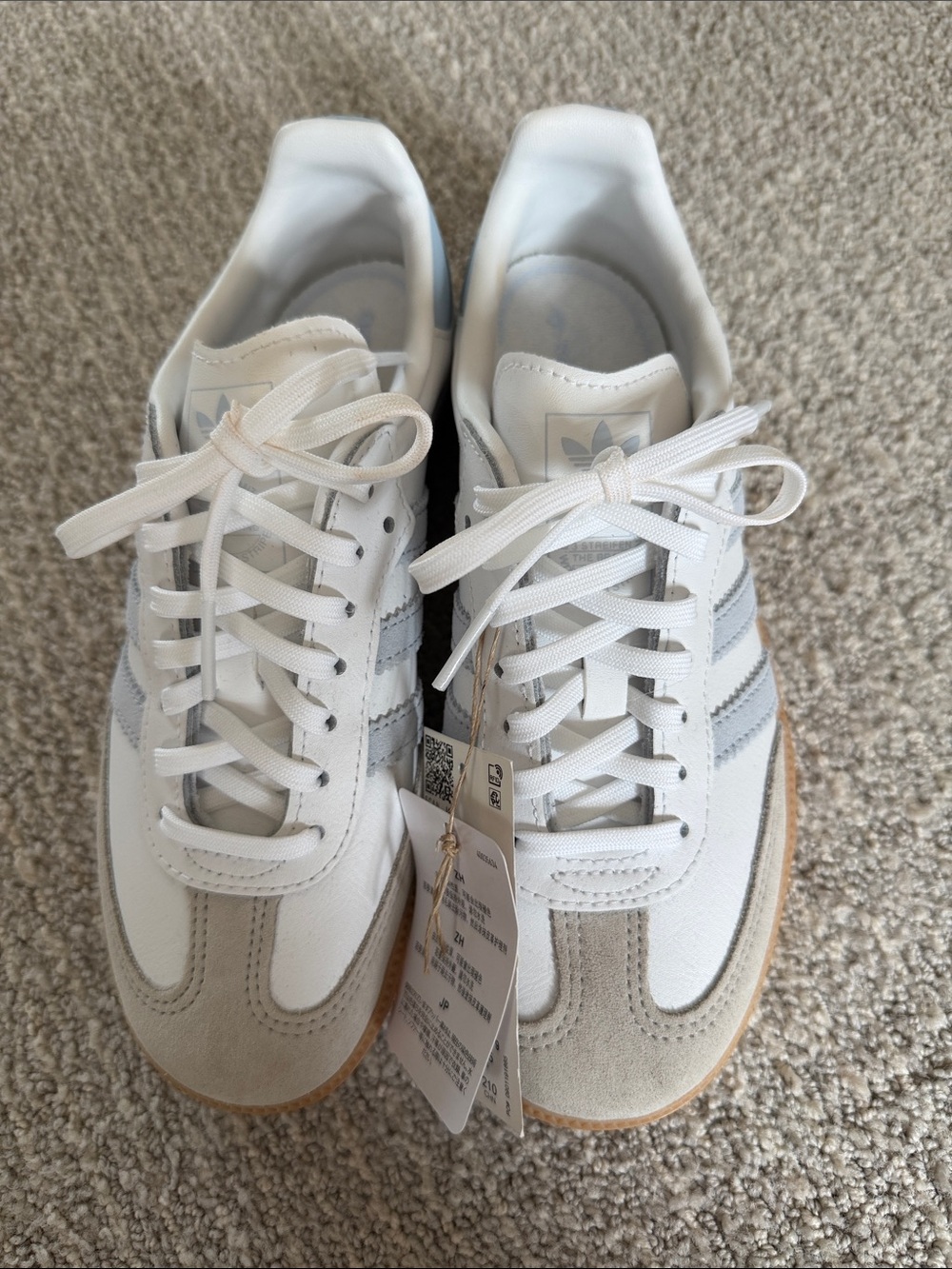 adidas Women's White and Gray Retro-Inspired Sneakers
